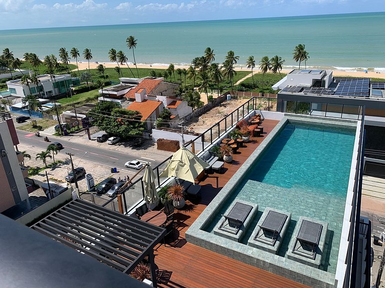 Flat completo próximo à praia. GBS 429