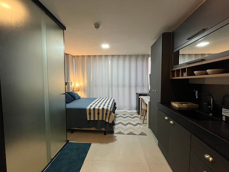 Flat a 2 minutos da praia. GBS 317