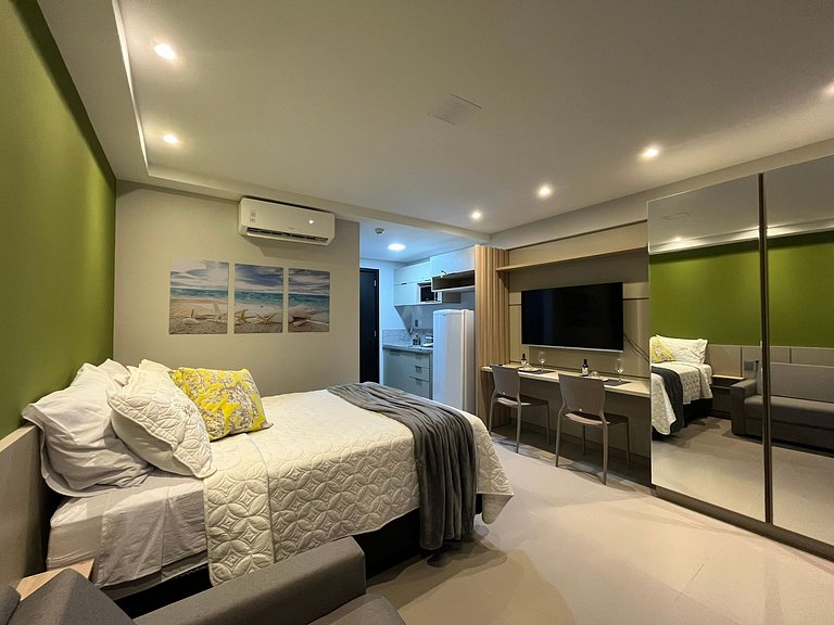Apartamento novo com vista para o mar. BH-305