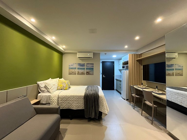 Apartamento novo com vista para o mar. BH-305