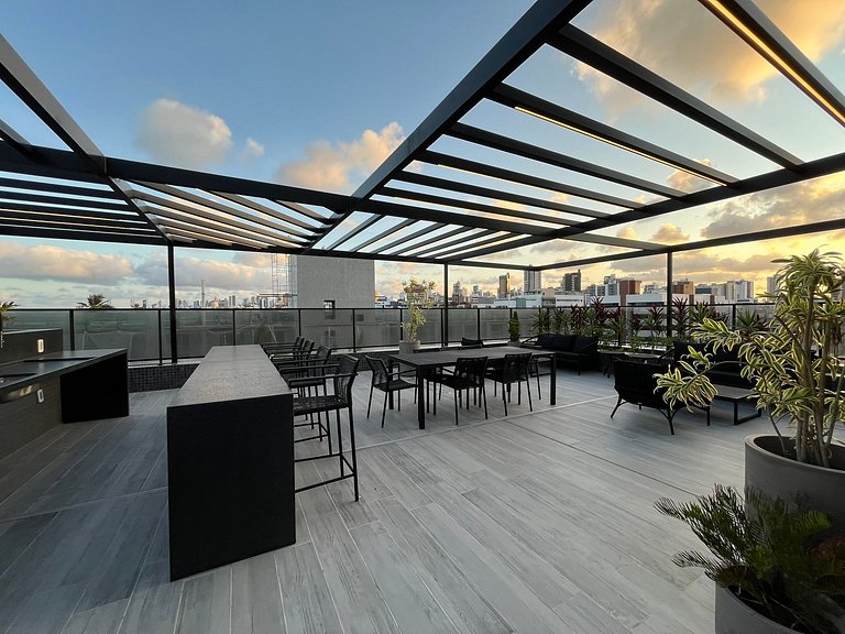 Apartamento novo com vista para o mar. BH-305