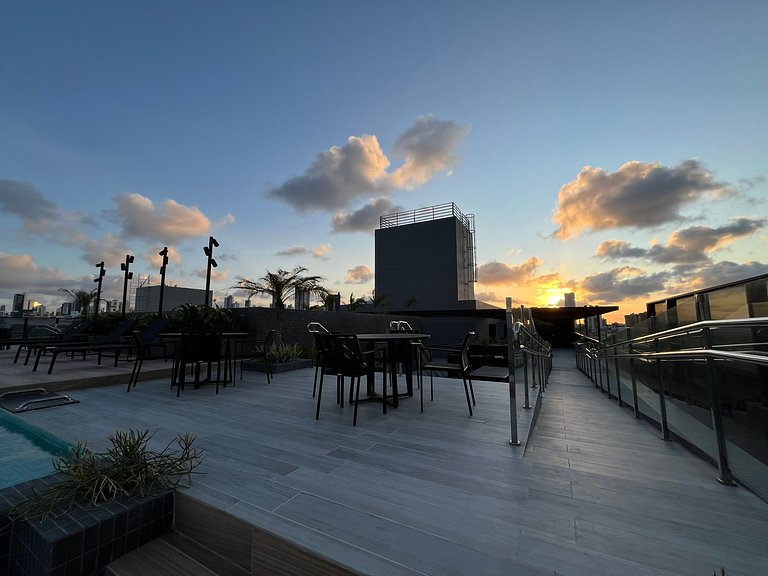 Apartamento novo com vista para o mar. BH-305