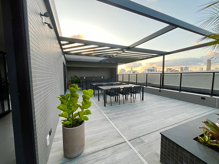 Apartamento novo com vista para o mar. BH-305