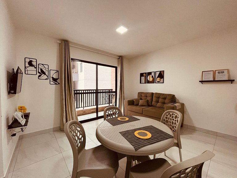 Apartamento espaçoso na praia de Intermares. LBH 102.