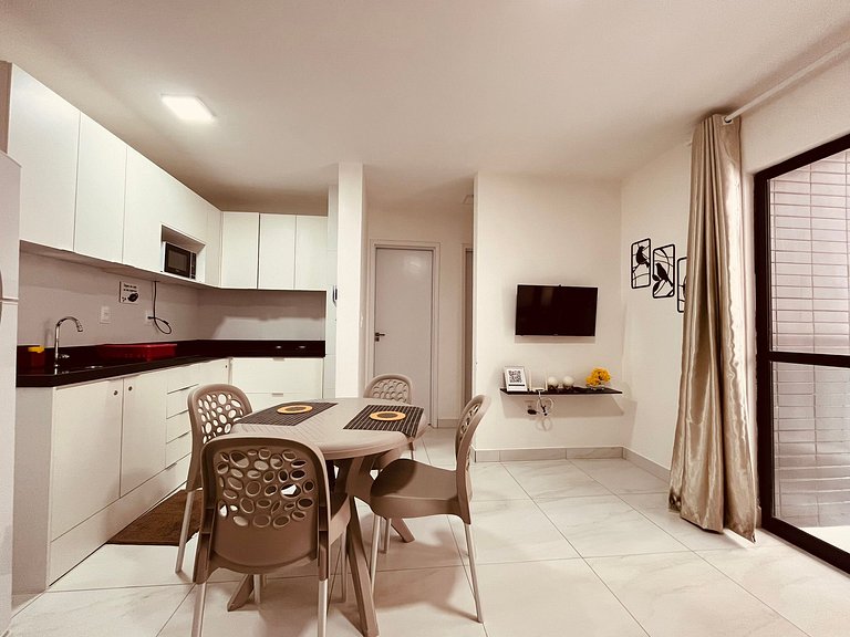 Apartamento espaçoso na praia de Intermares. LBH 102.