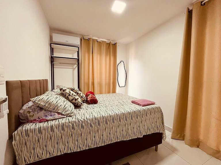 Apartamento espaçoso na praia de Intermares. LBH 102.