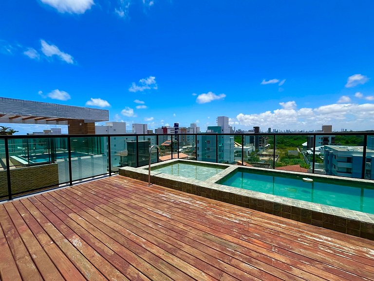Apartamento espaçoso na praia de Intermares. LBH 102.