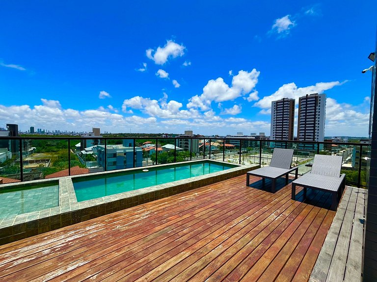 Apartamento espaçoso na praia de Intermares. LBH 102.