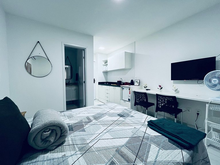 Flat confortável na praia de Intermares. LBH 404