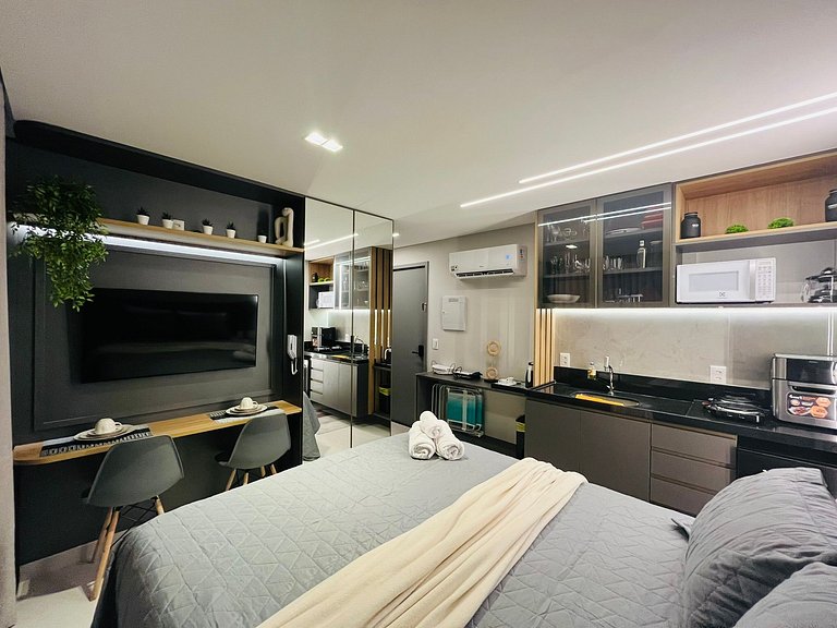 Apartamento aconchegante com vista para o mar. BZ 502