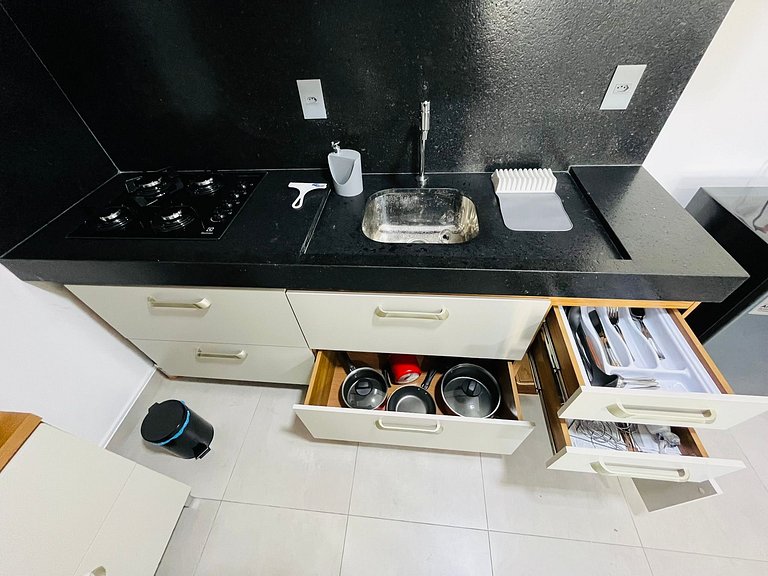 Apartamento completo para até 6 pessoas. BX 111.